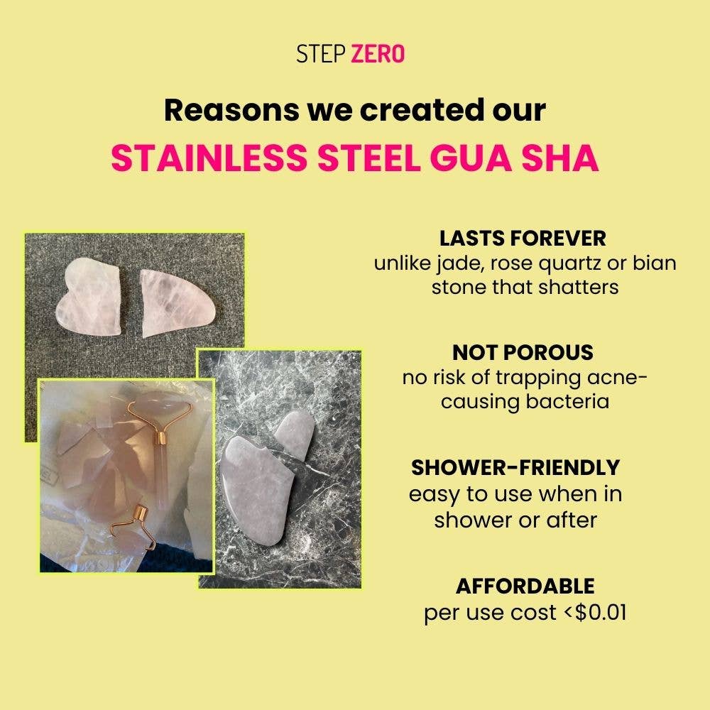 Gua Sha Facial Massage Tool | Stainless Steel Zero Waste