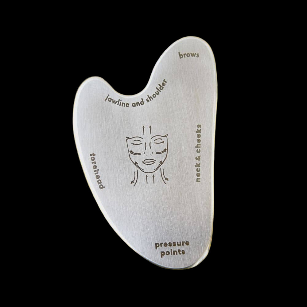 Gua Sha Facial Massage Tool | Stainless Steel Zero Waste