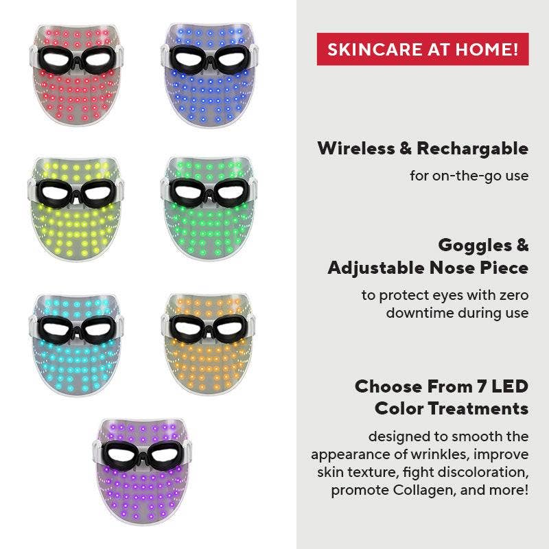 Phototherapy 7-Color LED Facial Mask with Near Infrared