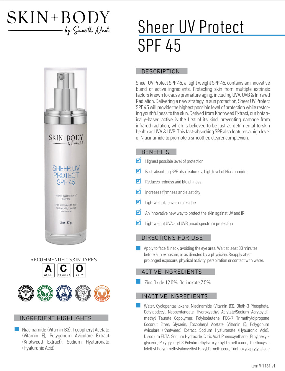 Sheer UV Protect SPF 45