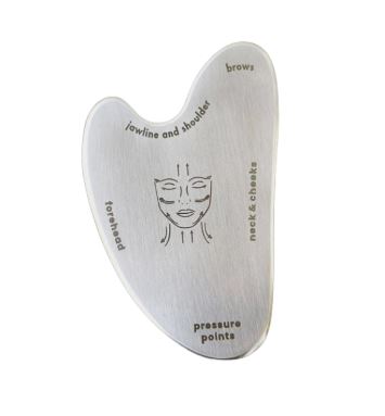 Gua Sha Facial Massage Tool |  Stainless Steel Zero Waste